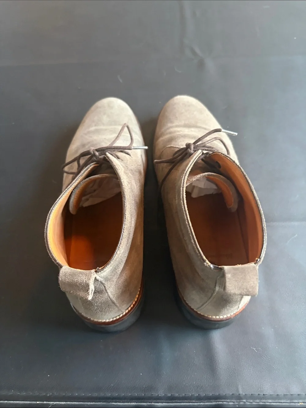 Massimo Dutti Gray Suede Chukka Desert Boots Men’s EU 42 US 9 Made in Portugal